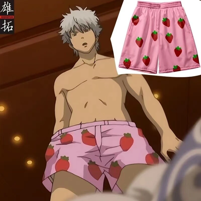2026 Anime Silver Soul Series Summer Shorts Theme Adult and Children's Sports Shorts New Family Matching