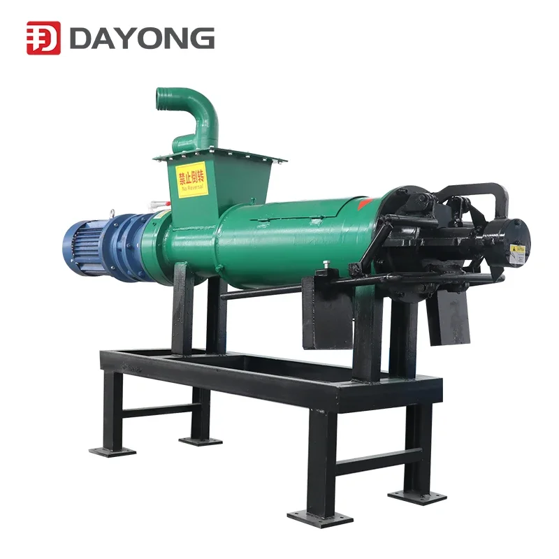 Automatic Poultry Waste Animal Chicken Cow Dung Manure Scraper Drying Dryer Dewatering Machine