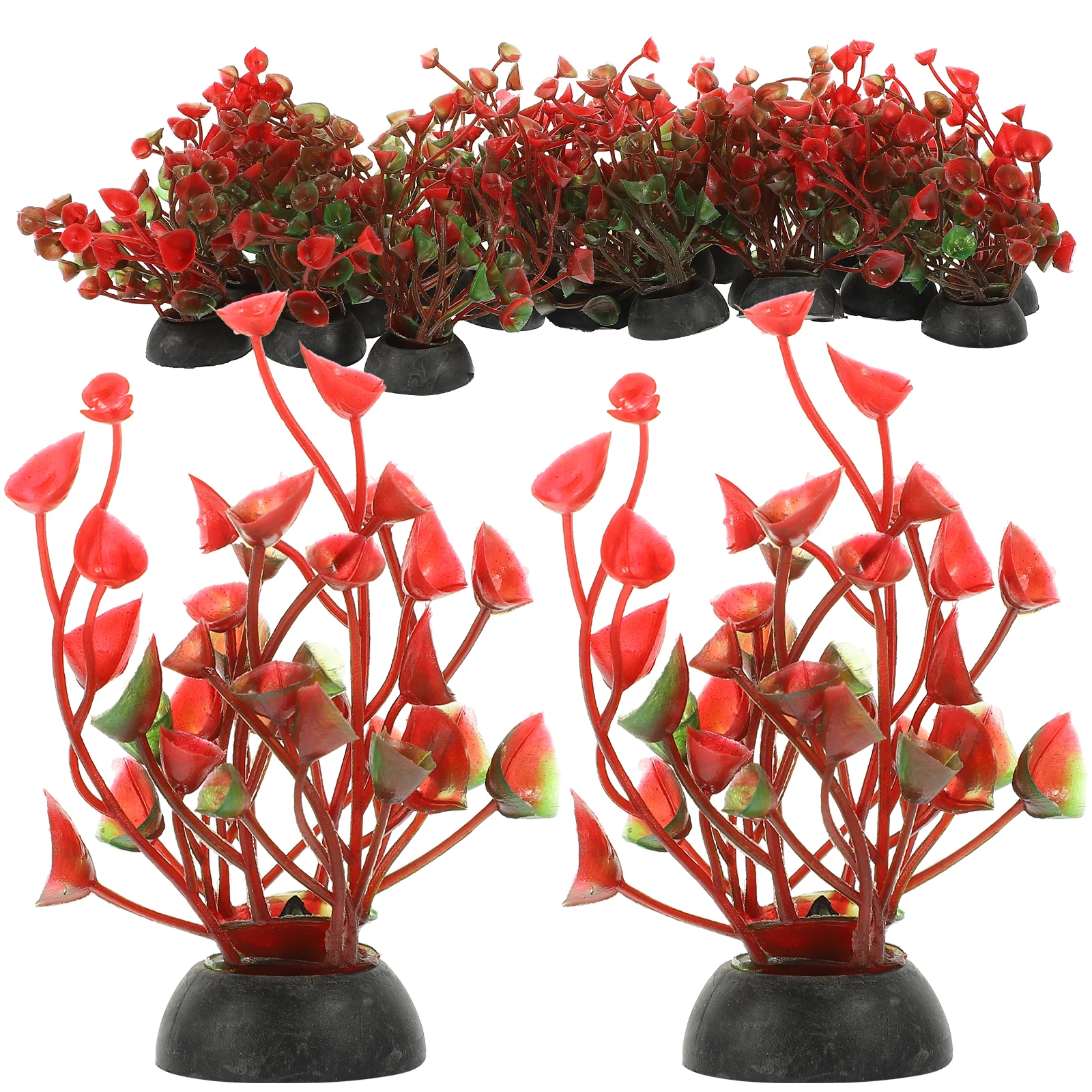 

20Pcs Plastic Aquarium Plant Decorations Artificial Green Water Grass Fish Tank Reptile Terrarium Landscape Plant Fish Tank