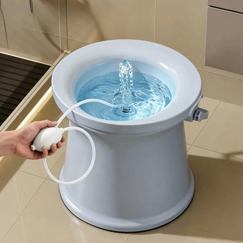 Portable Ergonomic Toilet Bidet Bath Soaking Basin for Pregnant Hemorrhoid Patients Treatment Care Male Prostate Cleaning Bidets