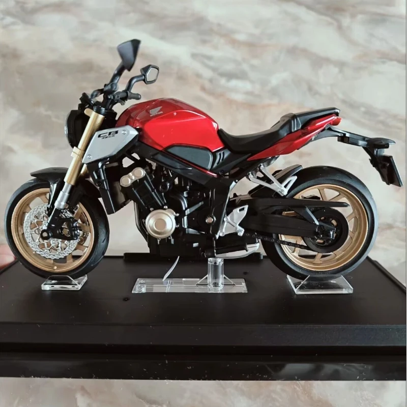 Schaal 1:12 Honda Cb650 Hp4 Motorfiets Model Speelgoed Legering Diecast Schokabsorptie Miniatuur Racing Motor Modellen Voor Vriend Geschenken