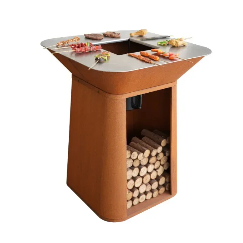 2-In-1 vertical grill, table heating