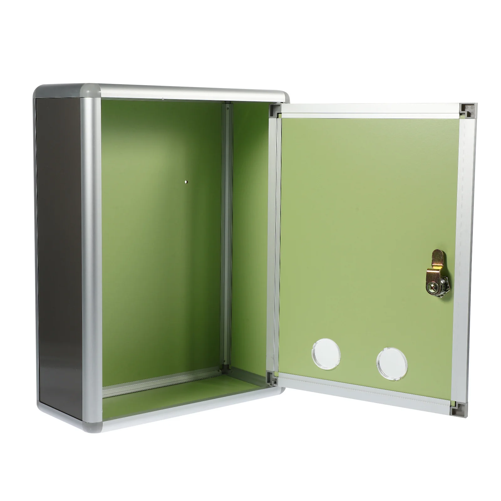 

1Set Wall Mount Mailbox Aluminum Alloy Plastic Lockable Suggestion Complaint Ballot Collection Donation Letter Box Outdoor