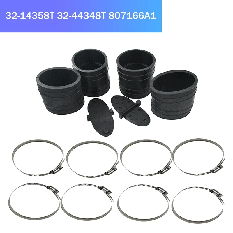 

1Set Fit For Mercruiser Exhaust Y-Pipe Hose Bellows Kit 1998 & UP 32-14358T 32-44348T 807166A1 Parts Accessories