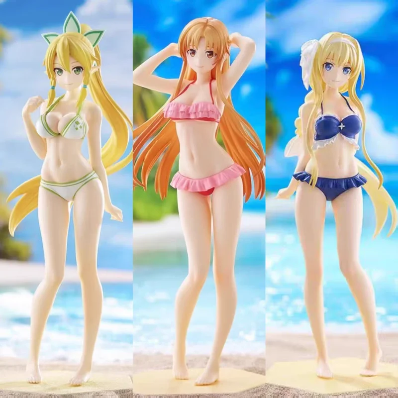 

Подлинная Pop Up Parade Beach Queens Sword Art Online: Progressive-Kuraki Yuuyami No Scherzo 17 см Фигурки Коллекционная модель игрушки
