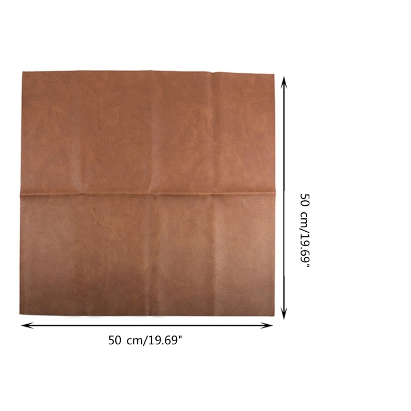 Giả Da Vải Da Chống Thấm Nước Pleather Vải Túi Ví Đồ Trang Trí Họa Tiết Da Tấm 50x50cm