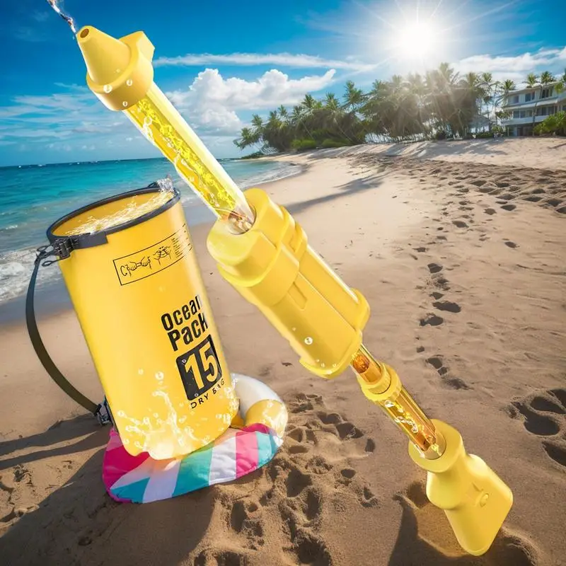 Backpack Water Soaker Large Backpack Water Spraying Soaker Toy Bathing Playing Interactive Hot Weather Pool Game for Multiple