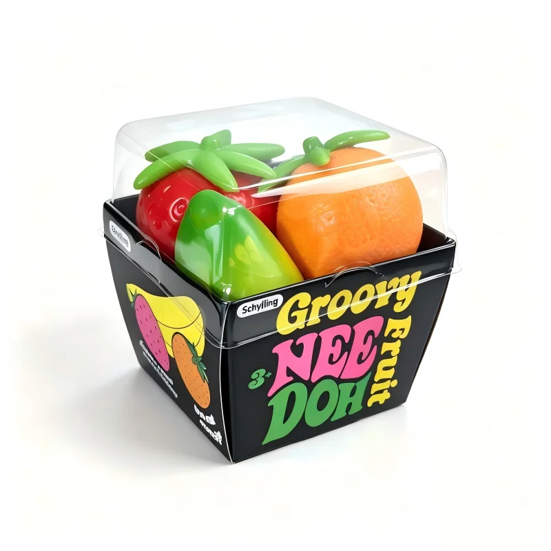 Nieuw Fruit NeeDoh Squishy Speelgoed Gesimuleerde Boter Aardbei Banaan Sinaasappel Fidget Zintuiglijk Speelgoed Stressverlichting Anti-Angst TPR Speelgoed