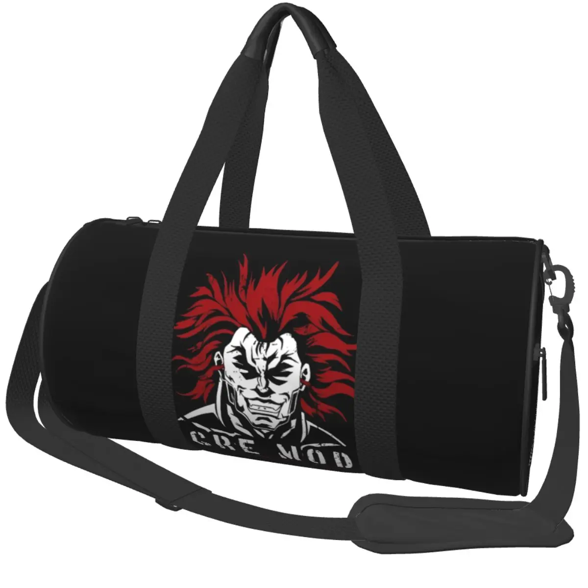 Ogre Mode Gym Bag Baki Travel Sports Bags Couple Custom Gym Accessories Novelty Fitness Bag Oxford Handbags