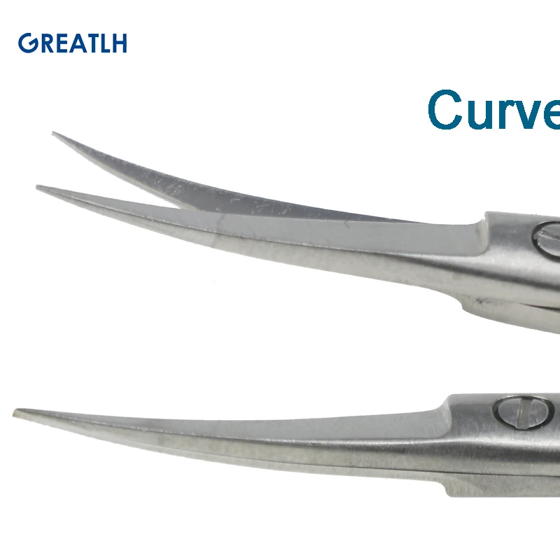 1pcs Stainless Steel Tissue Scissors Straight Curved Autoclavable Medical Scissors 10cm