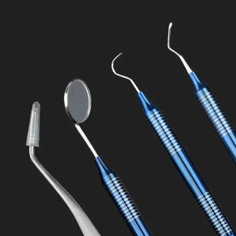 

Kit Dental Oral Cleaning Scraper Mirror Scaler Set Plaque Remover Stainless Steel Care High Temperature Disinfection Tool