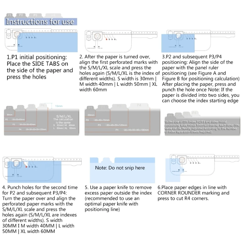 Paper Puncher Board Paper Hole Punches Paper Craft Tool Punching Paper Device for Card Making Paper Craft Scrapbooking K1KF