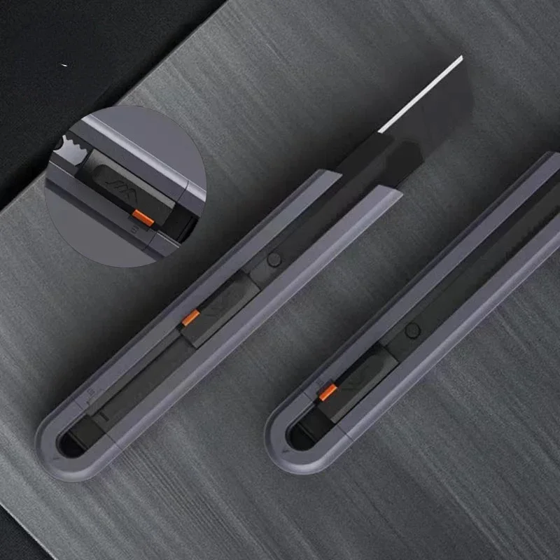 

New Jimihome 0.79inch Stretch Utility Knife Paper Cutters Carbon Steel Blades Pocket Knife with Safety Lock Pocket Tools