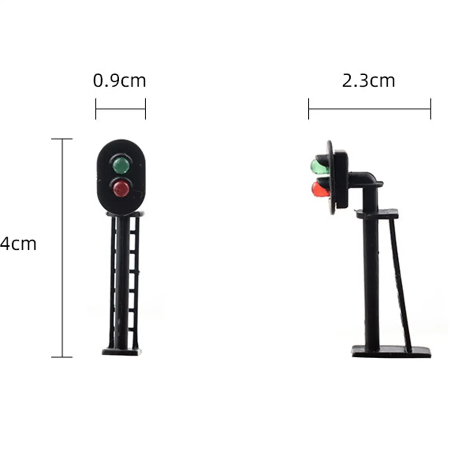 3er-Pack Lichtlampe im Maßstab 1:87 HO, Miniatur-Mikrolandschaftsgebäude, Eisenbahnszenen, Dekorationszubehör