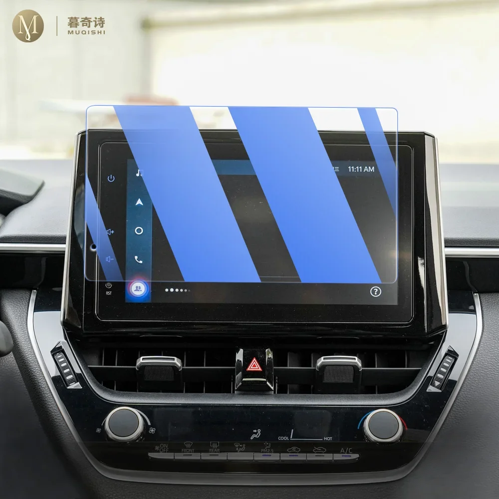 MUQSHI Car Interior Center console screen saver tempering glass film Anti scratch LCD screen Anti For Toyota Levin 2022-2024