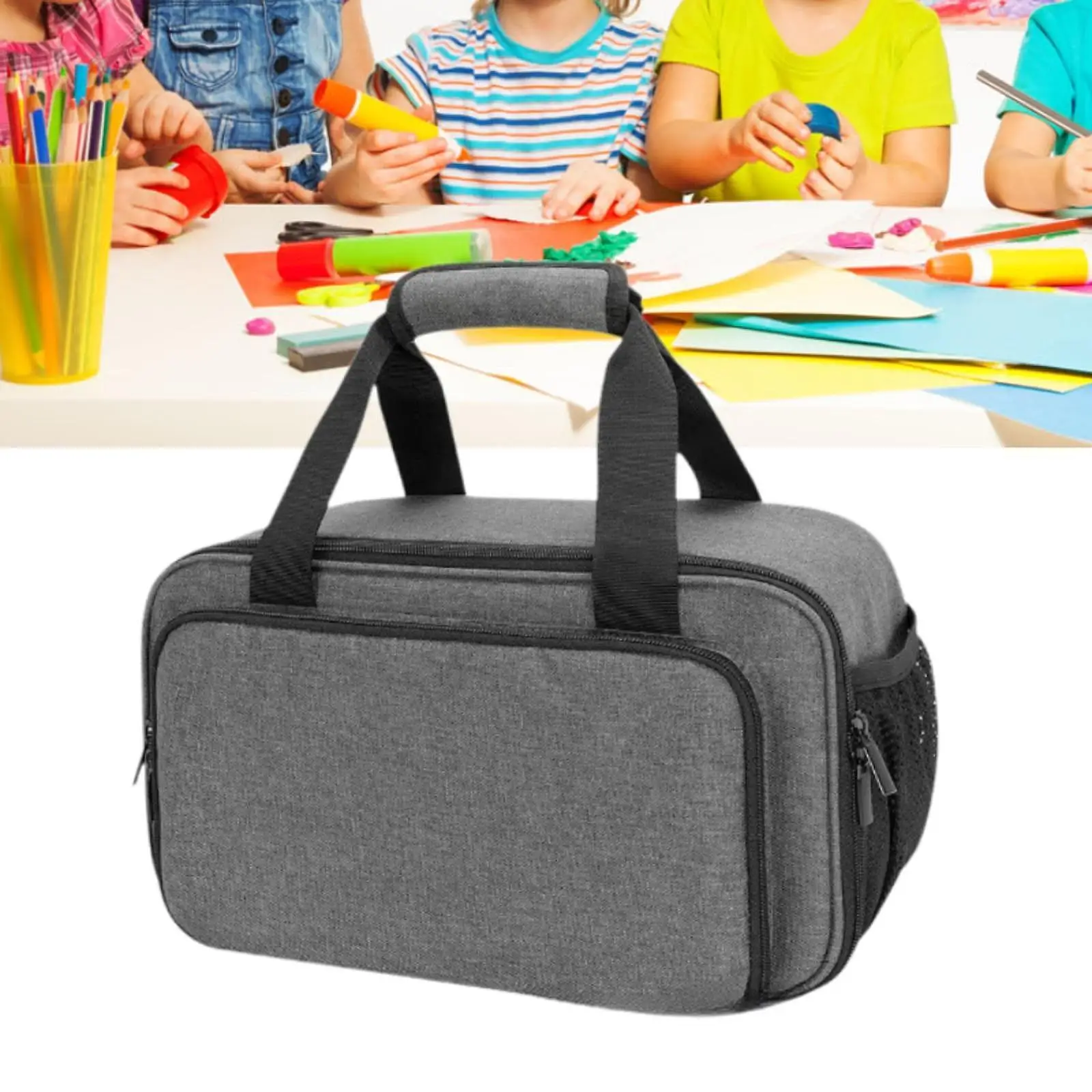 Pencil Bag Easy to Clean Zipper Pocket Pencil Pouch for School Home Painting