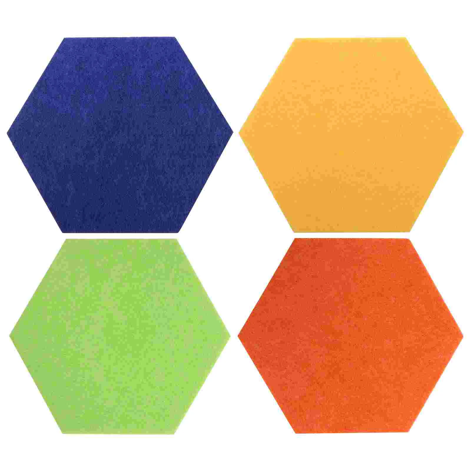 Tablero de mensajes hexagonal, Panel de fieltro, pegatina para boletín, pared, hogar, 4 Uds.