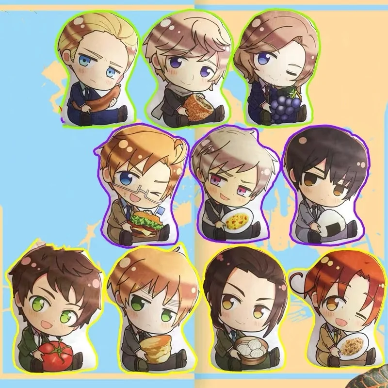 

New 45cm APH Axis Powers Plush Toys Soft Stuffed Anime Hetalia Arthur Kirkland Alfred F Jones Wang Yao Pillow Dolls For Kid Gift