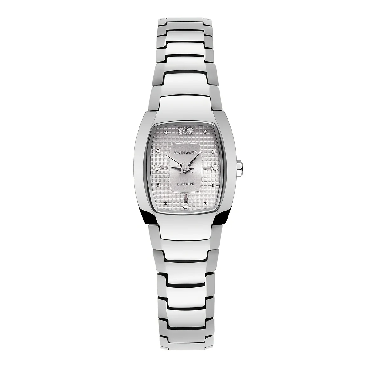 ساعة مستطيلة للنساء سوار من الفولاذ التنغستن كوارتز عصرية وسلسلة بسيطة ساعة يد نسائية مدمجة ورائعة