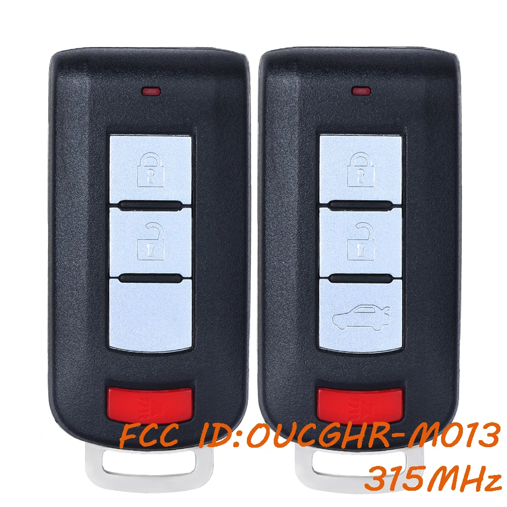 

KEYECU OUCGHR-M013 315 МГц дистанционный брелок для Mitsubishi Eclipse Cross 2018 2019 2020 21 2022 Mirage 2023 2024 8637B639 8637C291