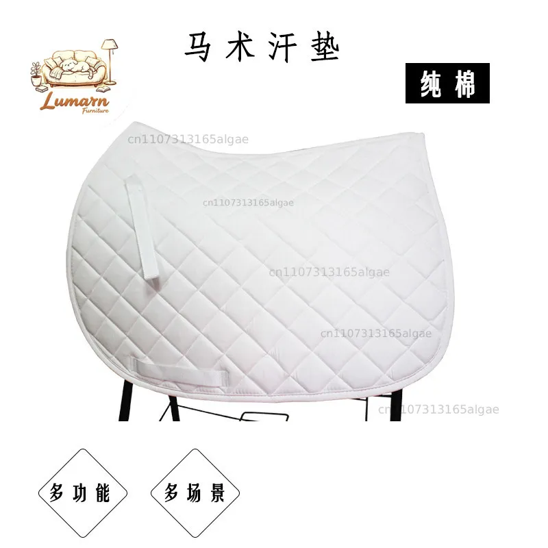 Equestrian Sweat Pad Cotton Breathable Saddle Pad Sweat Absorbing Horse Sweat Drawer Shock Absorption Cushioning Co