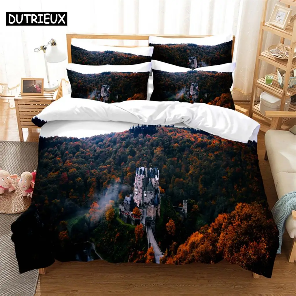 

Beauty 3D Digital Bedding Sets Home Bedclothes Super King Cover Pillowcase Comforter Textiles Bedding Set bed cover set