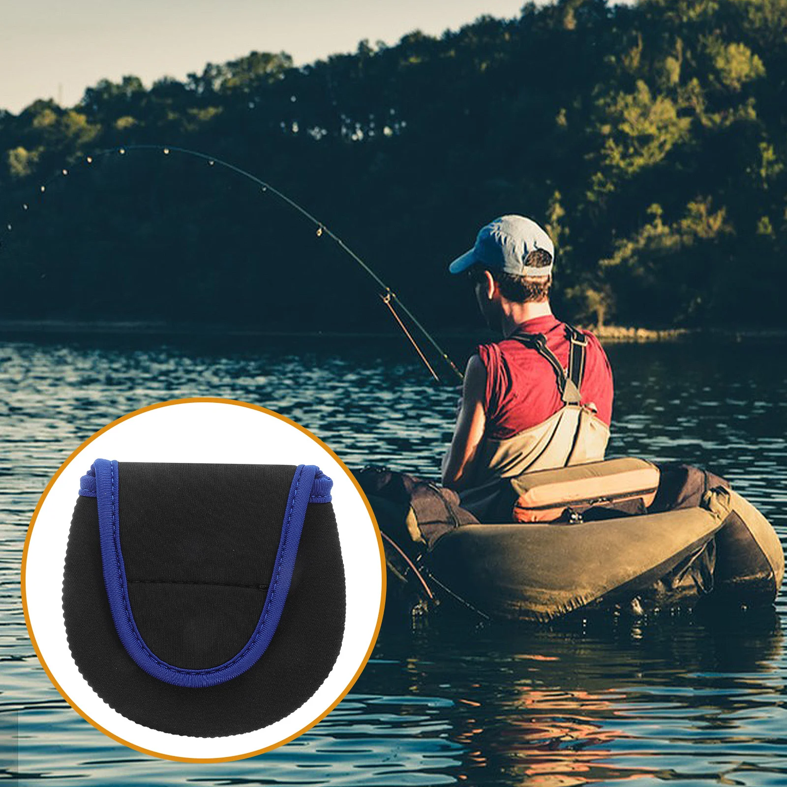 

1pc Fishing Reel Protective Cover Heavy Duty Storage Bag For Fly Baitcasting Reels Portable Case Reel Accessories Fishing