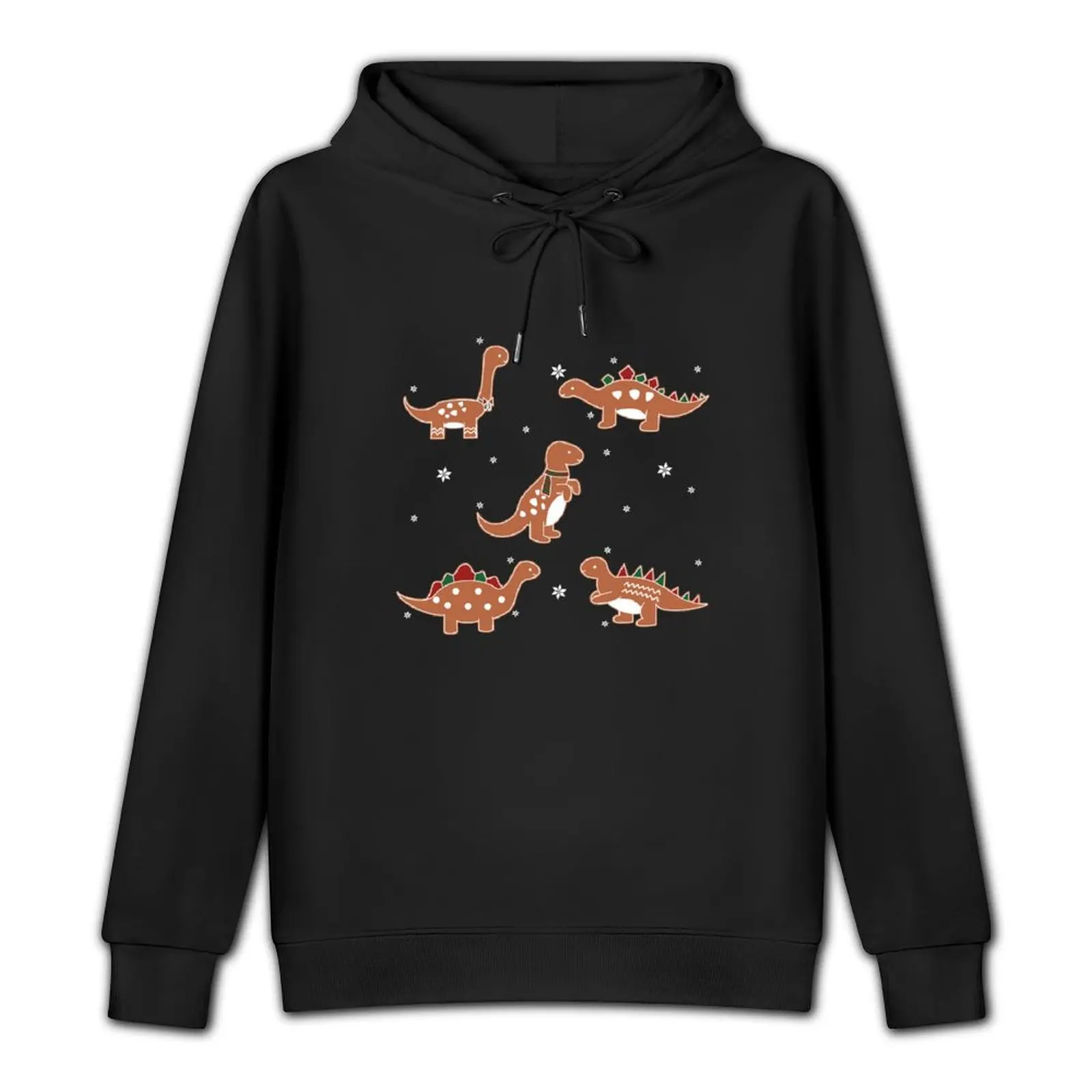 Pack christmas gingerbread dinosaurs Pullover Hoodie men's sweat-shirt blouse pullover