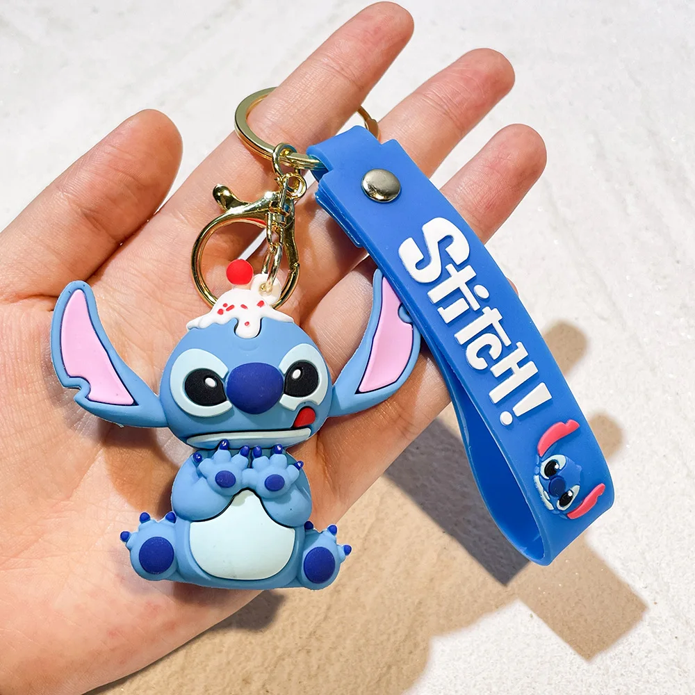 1/6pcs Lilo & Stitch Speelgoed Sleutelhanger Anime Stitch Cartoon Sleutelhanger Zoete Engel Keychians Vrouwen Auto Sleutelhanger meisje Verjaardagscadeau