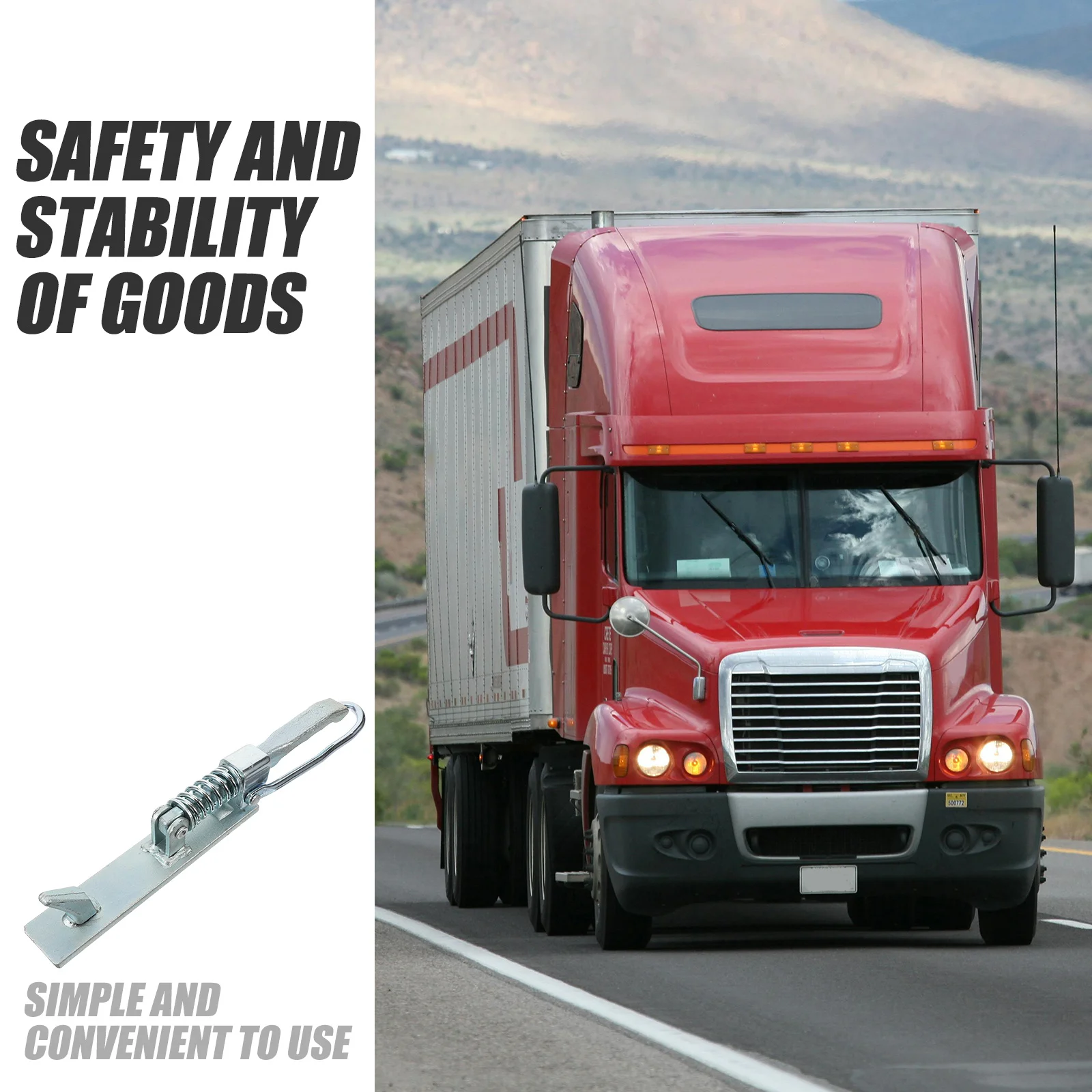 

Пружинный зажим, стопорный штифт, сверхмощная муфта для прицепа из углеродистой стали, замена муфты для грузовиков, прицепов, контейнеров, буксировочный штифт, сцепка