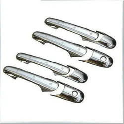 FUNDUOO For Suzuki Aerio / Liana  2001 2002 2003 2004 2005 2006 2007 2008 2009 New Chrome Car Door Handle Cover Trim Sticker