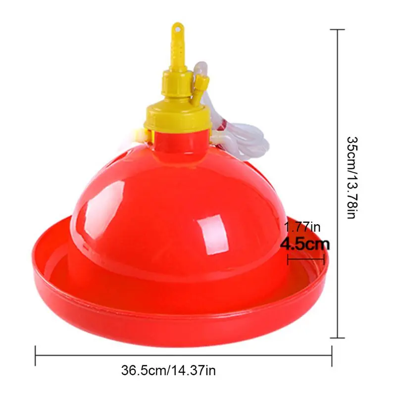 Chicken Water Container Chick Waterer for Poultry Easy to Clean for Chickens Stable Smooth Water Flow Duckling