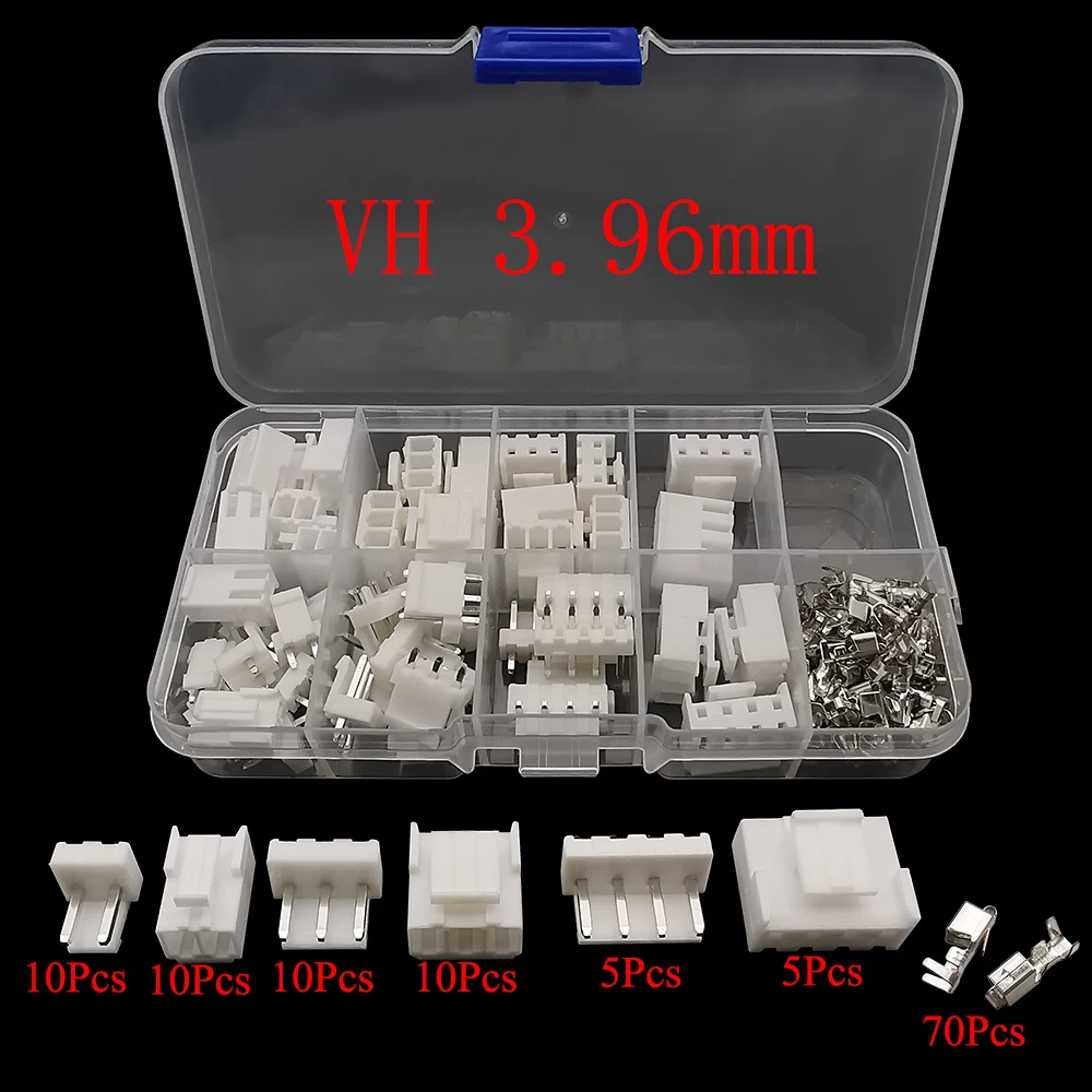 JST 1,25/PH2.0/XH2.54/SM2.54/JST SYP 2P/VH3.96 Stecker + Buchse Kunststoffgehäuse Terminal Pin Header Wire Connector