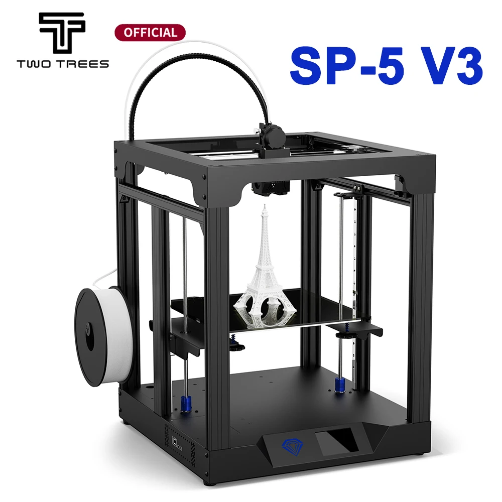 

Twotrees High Speed 3D Printer SP-5 V3 Upgrade Core XY FDM Large size Color Printer 350m/s Dual Z Axis Print PA/PC/PLA