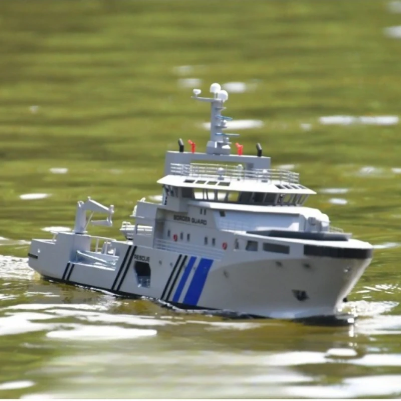 RC قارب 62cm1/100 سفينة حربية الإنقاذ قارب التحكم عن بعد ارتفاع درجة الحرارة مقاومة مادة الراتنج RC Tugboat عدة الصبي لعبة