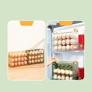 Tepside büyük kapasiteli, organizatör defterinin sonucunu saklamak için kutu, çok katmanlı bir yumurta ve açıklık uygundur ve yumurtayı kapatır Yumurta kapları için 6 büyük satış-no. 2