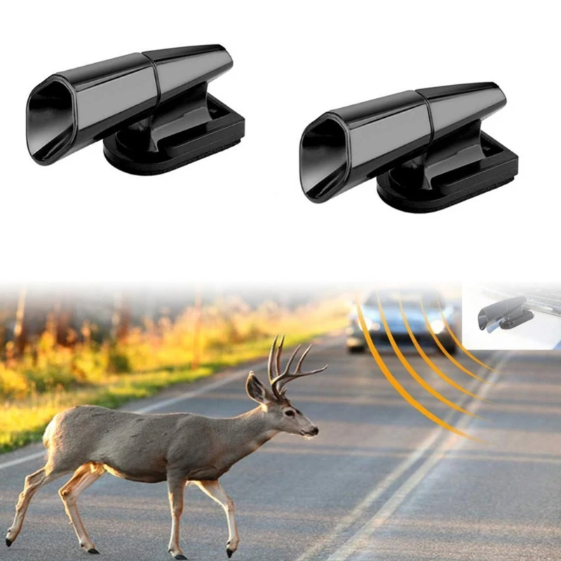 R9CC 2pcs Car Deer Whistles Avoids Deer Collisions Animal Repeller Ultrasonic  Warn Deer Wildlife Warning Device Truck