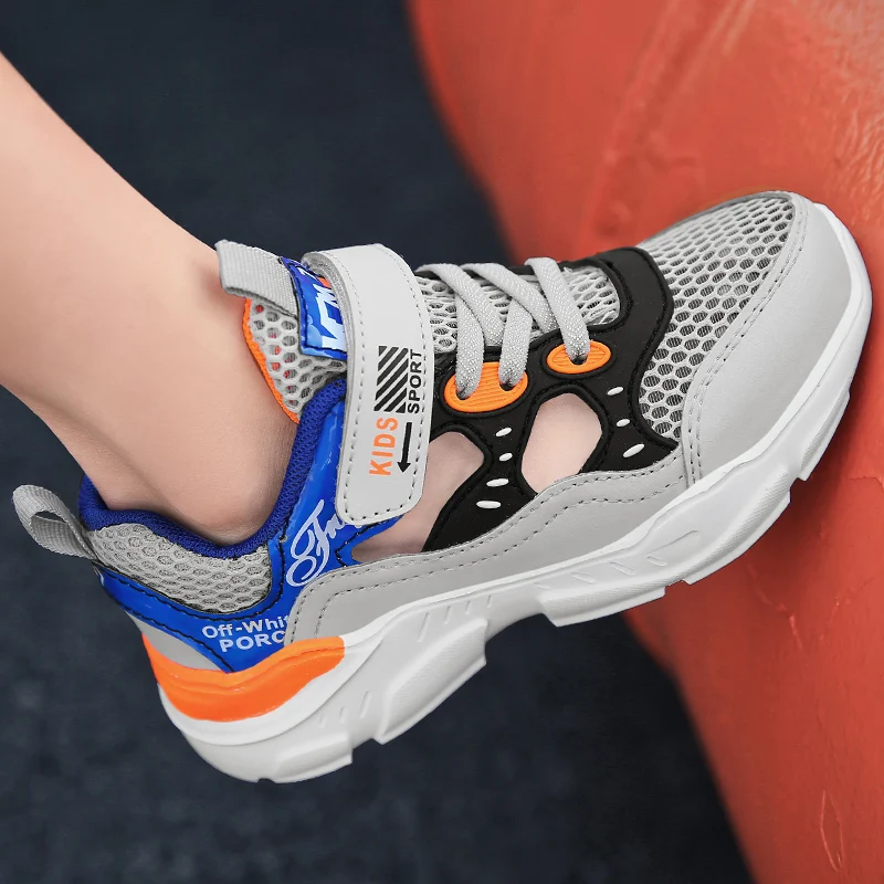 Zapatillas deportivas de malla para niños y niñas, zapatos informales transpirables para caminar, zapatillas ligeras para correr