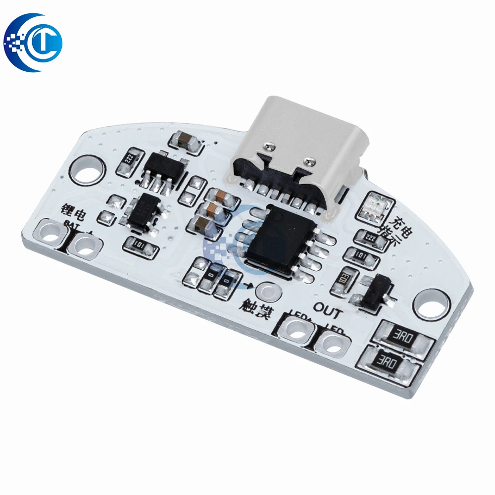 type-C table lamp circuit board USB charging three gear stepless dimming led touch small night lamp control module