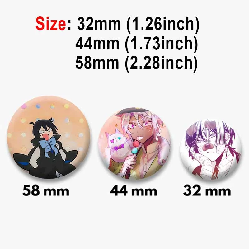 Cartoon Animation The Case Study of Vanitas Enamel Pins Vanitas Noe Archiviste Badge Lapel Brooch on Backpack Fans Jewelry Gifts