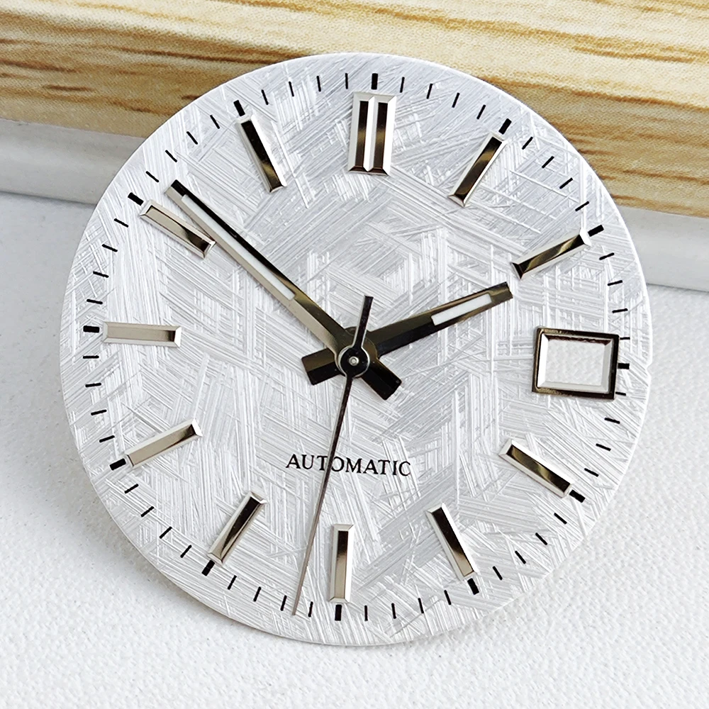 28.5 مللي متر جديد NH35 الطلب S شعار الملمس الطلب ضوء الليل الحرة ساعة رجالي اكسسوارات تحديث حركة NH35 #2