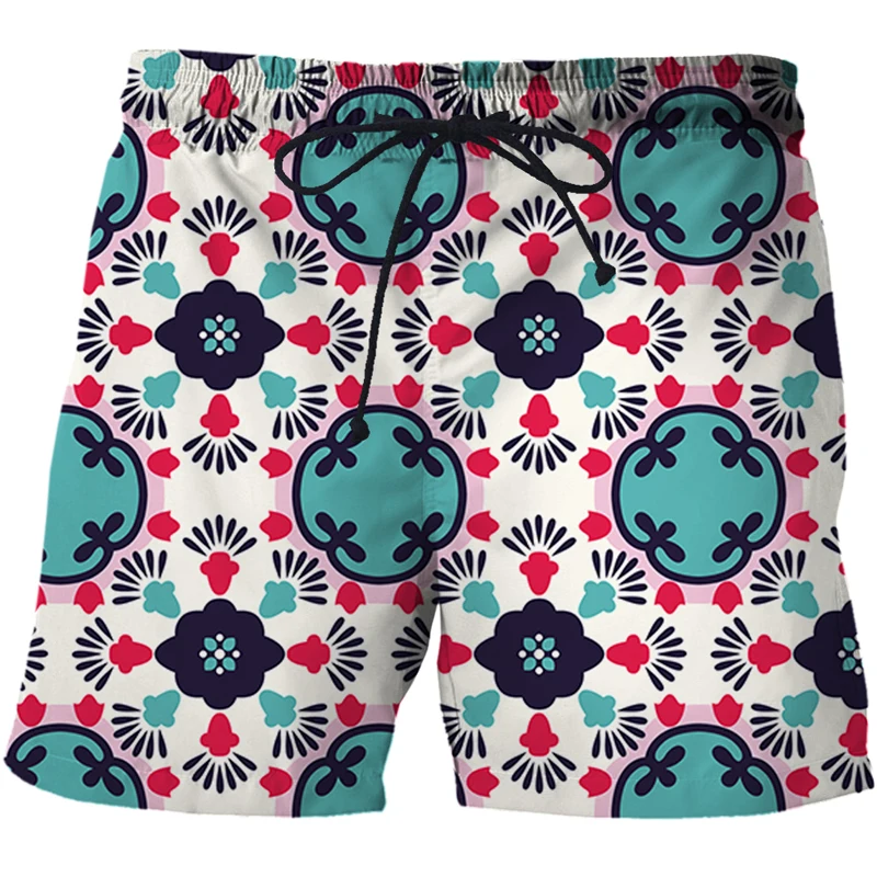 2022 New Japanese style series 3D Print Men's Beach Shorts Summer Swim Shorts Fashion Personality Men Swimming Trunks Boy Short