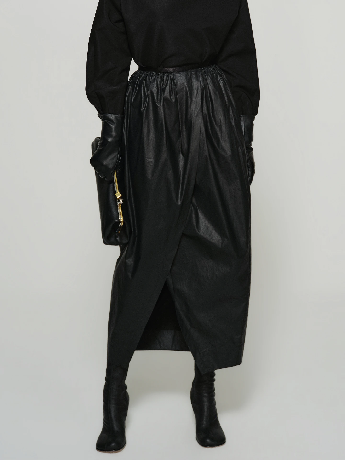 

Юбка AudreyWang из чистого хлопка с текстурой, длиной до колена, с драпировкой, новая весенняя коллекция, женская модная одежда премиум-класса для отдыха