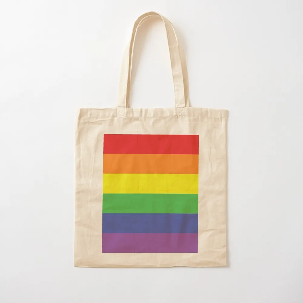 

Rainbow Pride Flag Tote Bag hand bags woman shopping bag Women's handbag