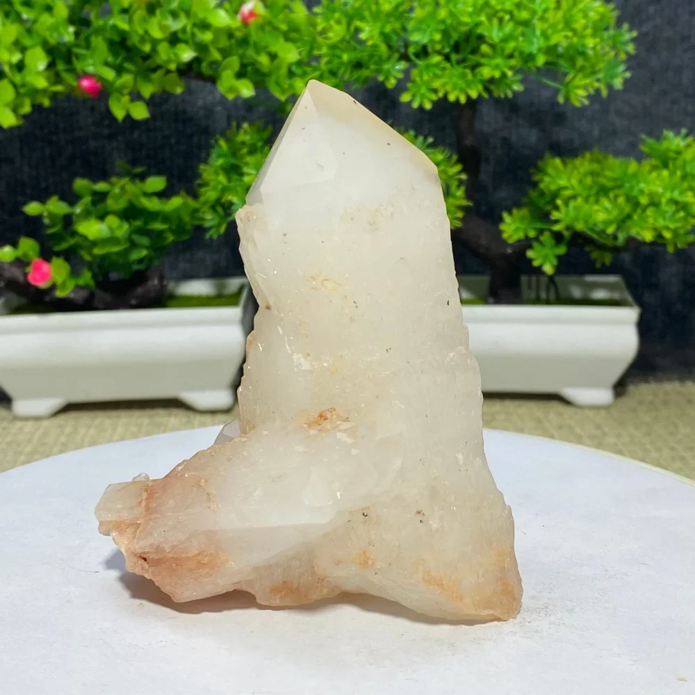 Natural White Quartz Cluster Crystal Transparent Gem Specimen Healing Crystal Energy Stone for Home Office Decoration Gift