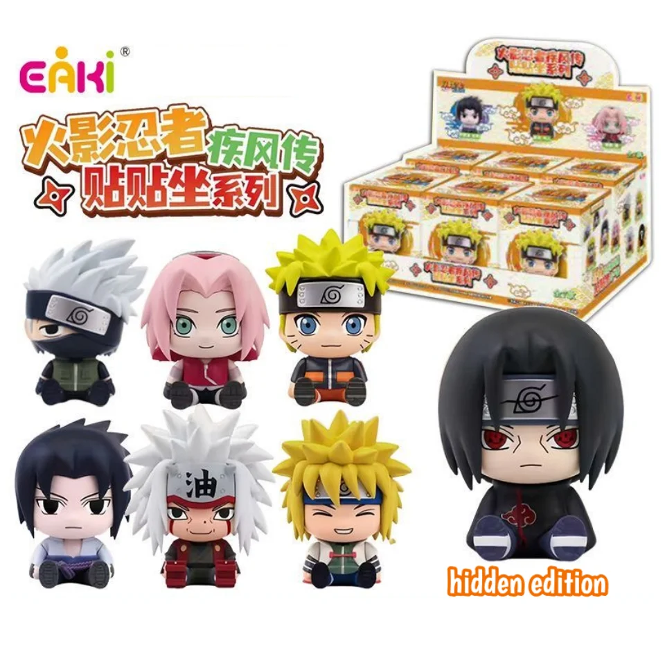 

Authentic EAKI Naruto Shippuden Seat Series Naruto Sasuke Uchiha Action Finger Doll Decoration Surprise Blind Box