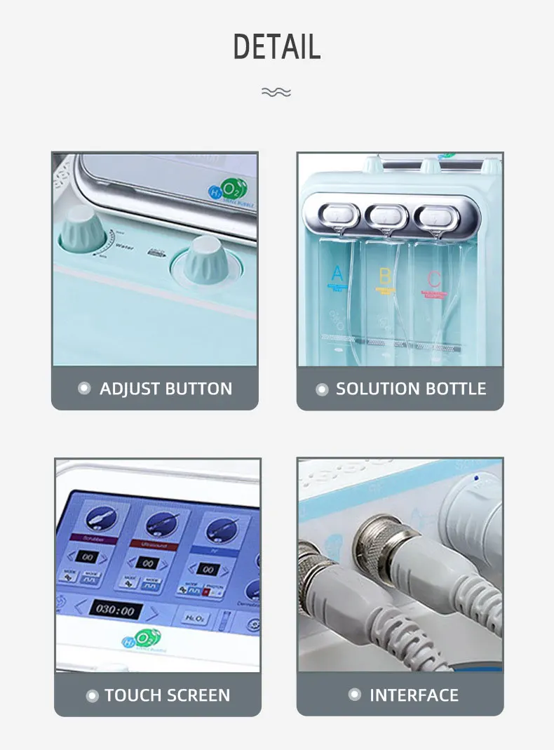 수소 산소 소형 버블 수분 공급 및 산소 주입 피부 관리