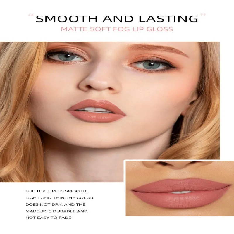 3 Frucht-Lippenglasur-Set + 2 Ingwer, Minzpflanzen-Lippenvergrößerungsflüssigkeit, matt, matt, antihaftbeschichtet, flüssiger Lippenstift