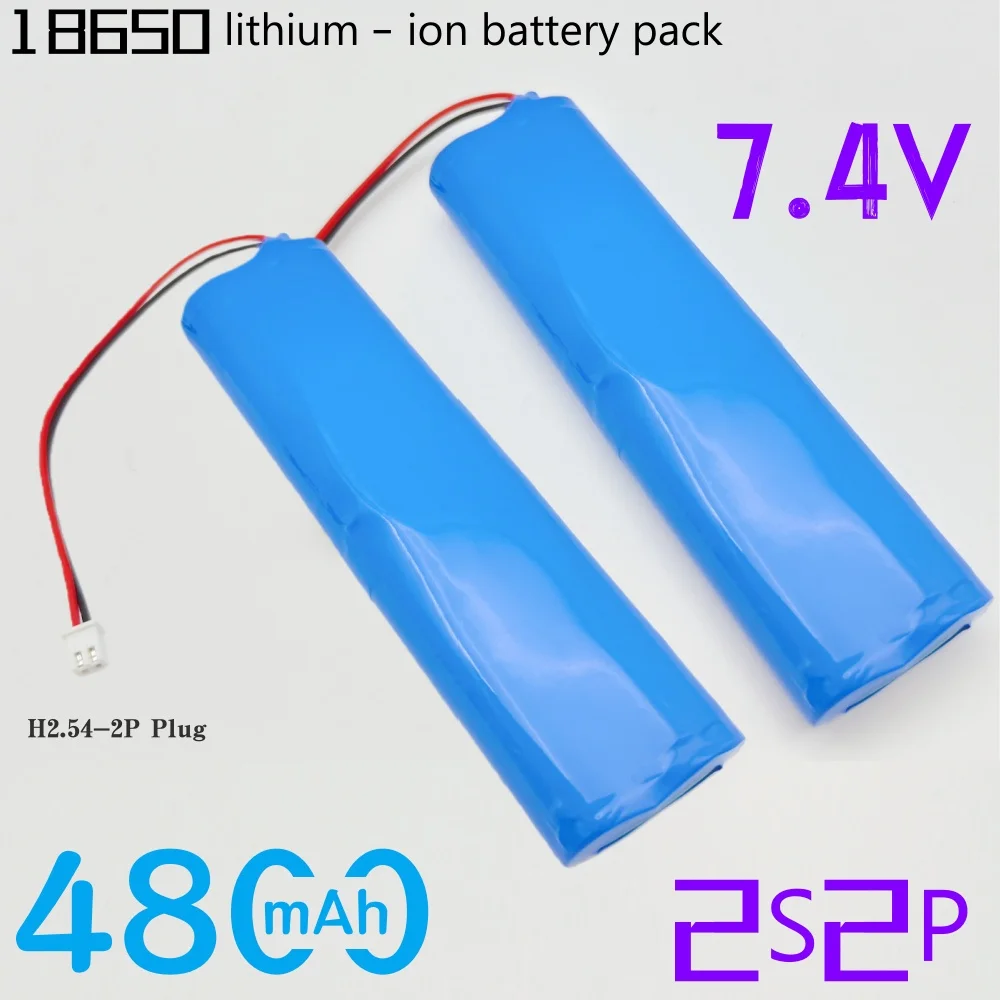 

2S2P 18650 Литий-ионный аккумулятор 4800 мАч 7,4 В для фар/CCTV/камер Новейший аккумулятор