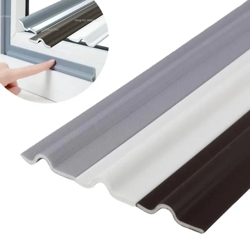 1pc 5/10m Self Adhesive Window Door Seal Strip Windproof Soundproof Acoustic Sliding Door Windows Cotton Seal Door Gap Filler